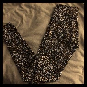 High-Waisted Floral Leggings